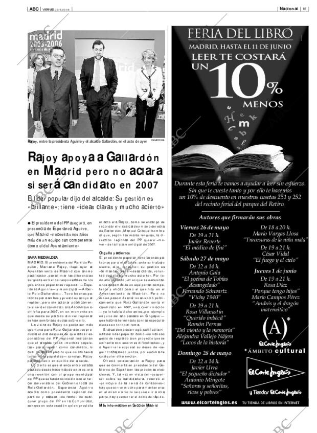 ABC MADRID 26-05-2006 página 15