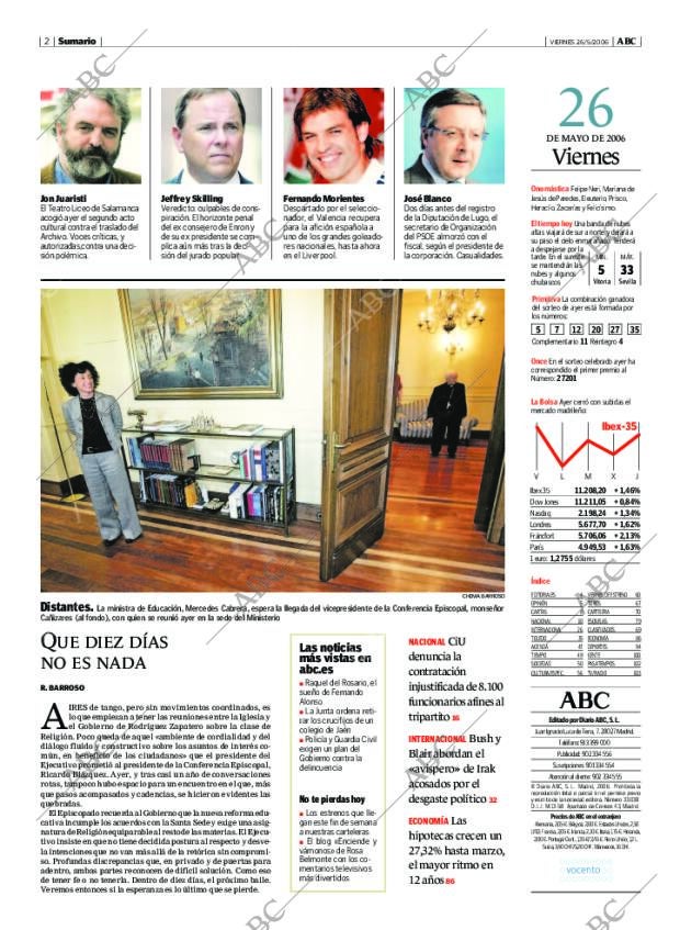 ABC MADRID 26-05-2006 página 2