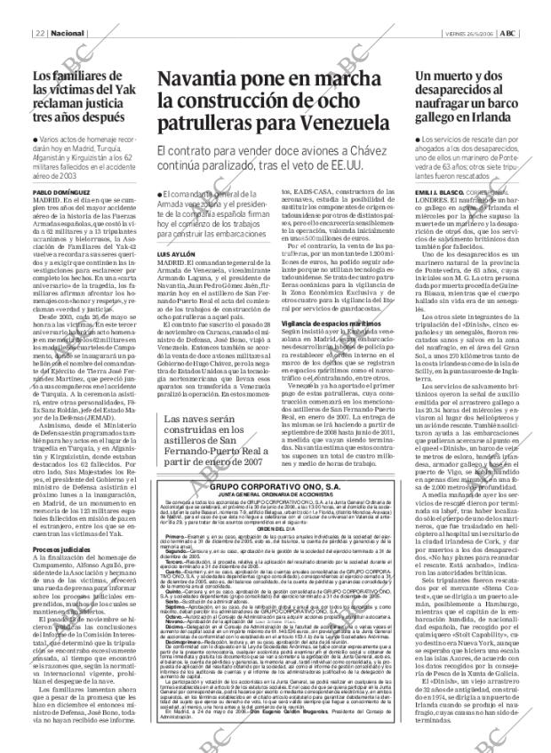 ABC MADRID 26-05-2006 página 22
