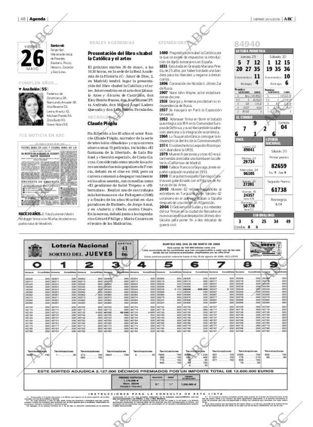 ABC MADRID 26-05-2006 página 48