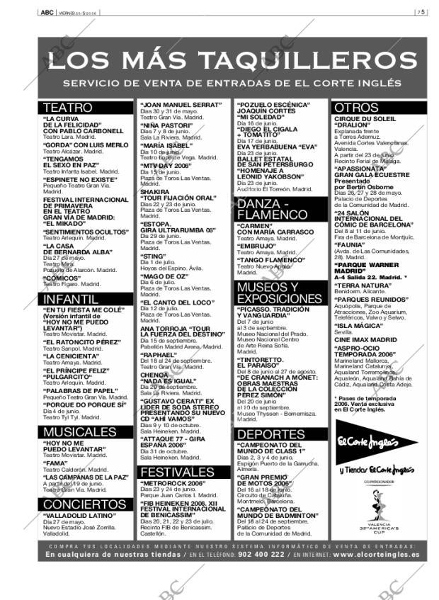 ABC MADRID 26-05-2006 página 75