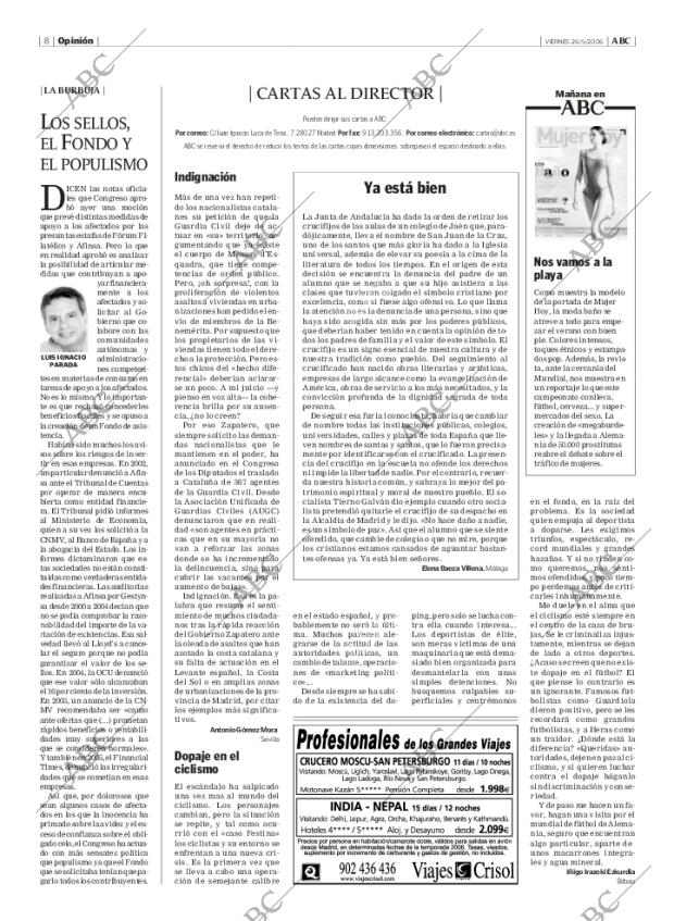 ABC MADRID 26-05-2006 página 8