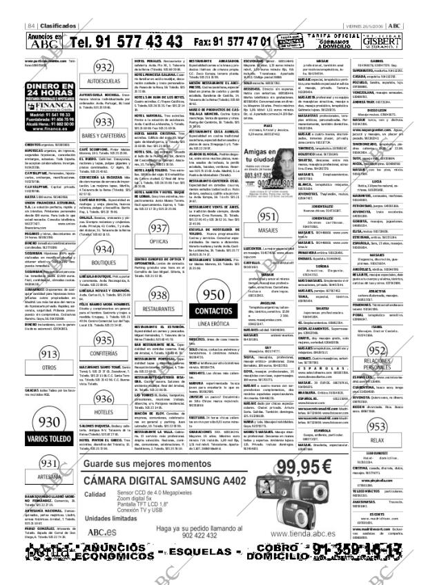 ABC MADRID 26-05-2006 página 84