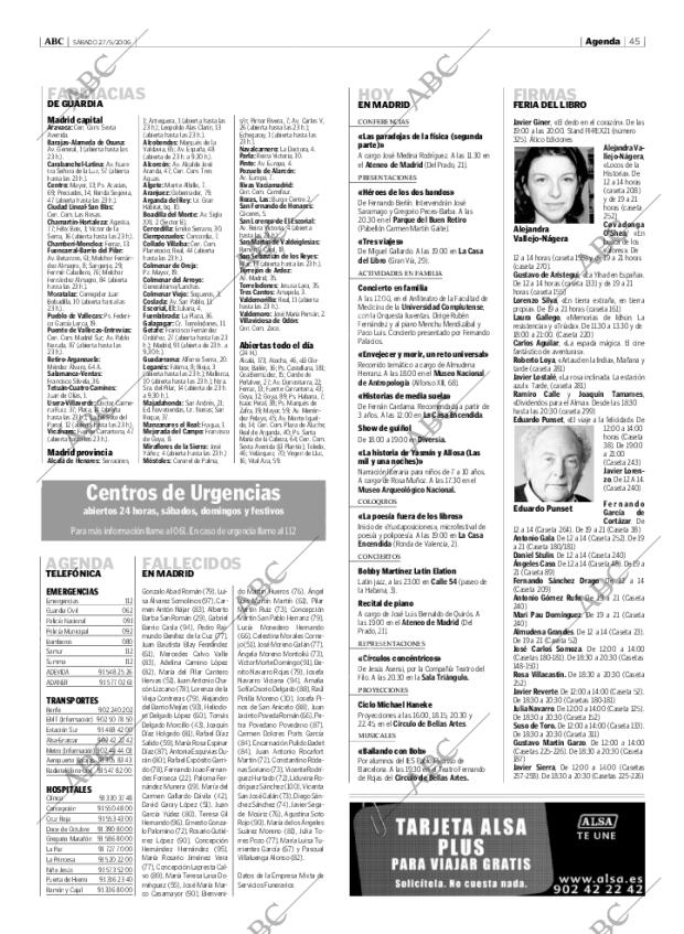 ABC MADRID 27-05-2006 página 45
