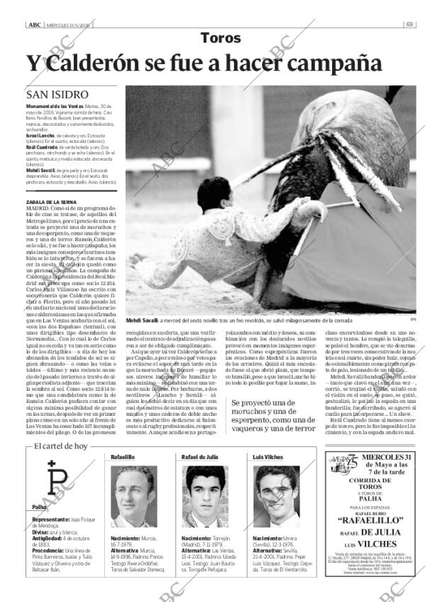 ABC MADRID 31-05-2006 página 69