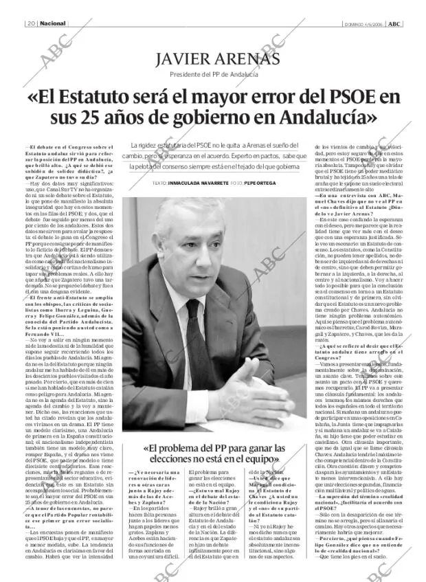 ABC MADRID 04-06-2006 página 20