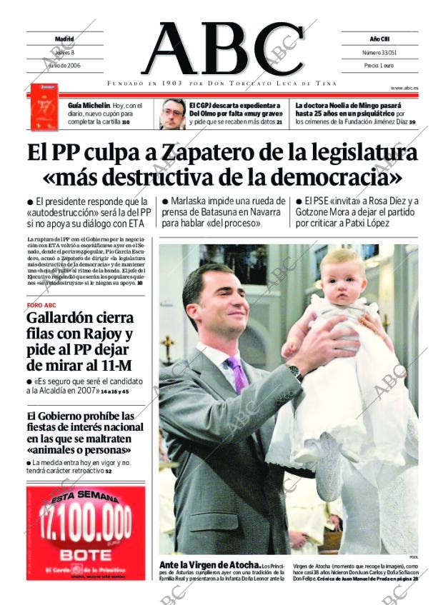 ABC MADRID 08-06-2006 página 1