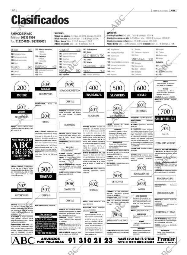 ABC MADRID 09-06-2006 página 86