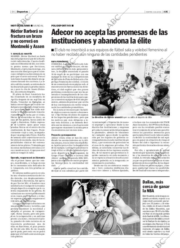 ABC CORDOBA 13-06-2006 página 94