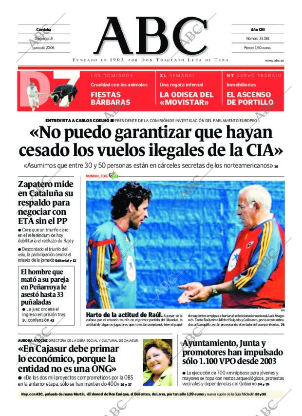 ABC CORDOBA 18-06-2006 página 1