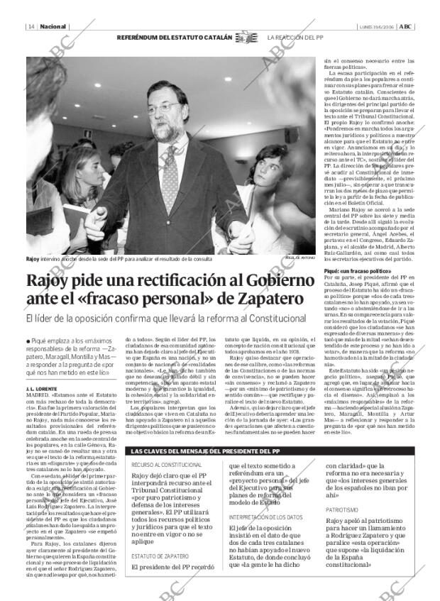 ABC MADRID 19-06-2006 página 14