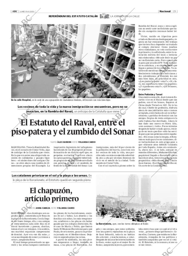 ABC MADRID 19-06-2006 página 23