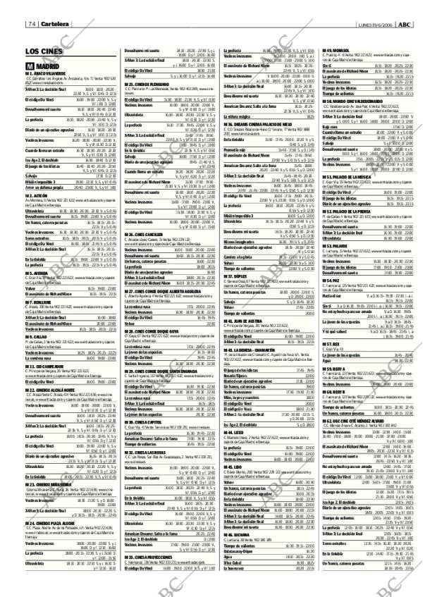 ABC MADRID 19-06-2006 página 74
