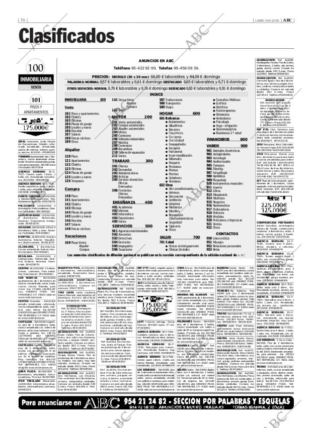 ABC SEVILLA 19-06-2006 página 74