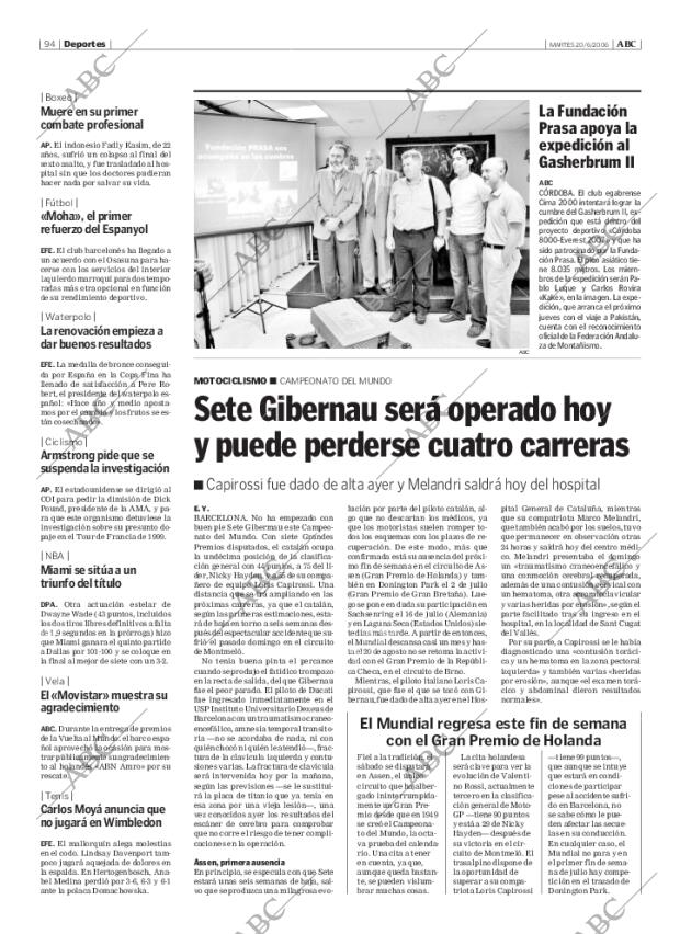 ABC CORDOBA 20-06-2006 página 94