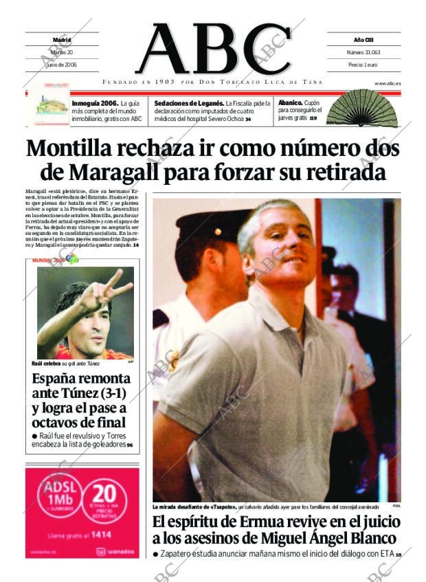 ABC MADRID 20-06-2006 página 1