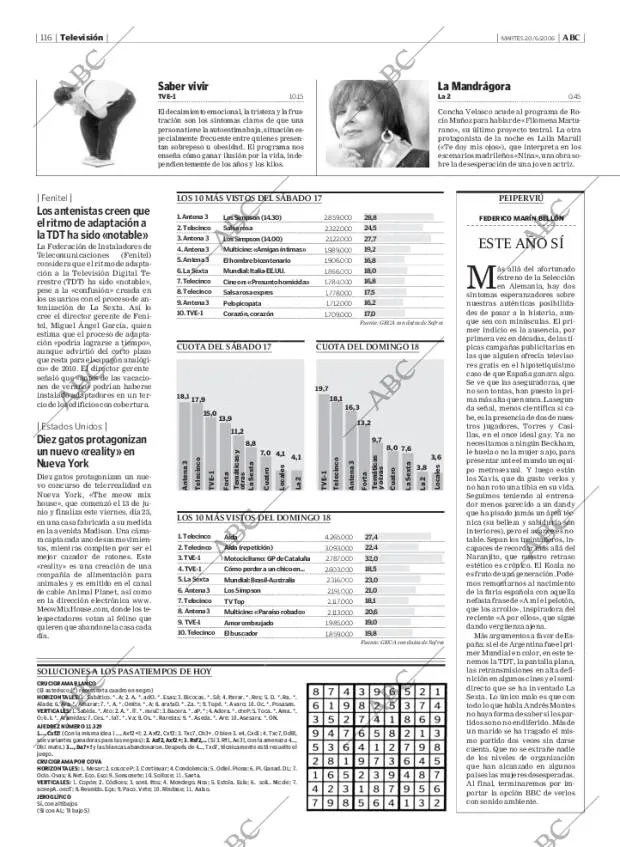 ABC MADRID 20-06-2006 página 116