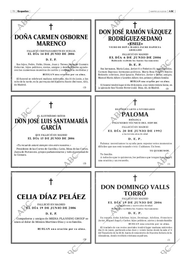 ABC MADRID 20-06-2006 página 78