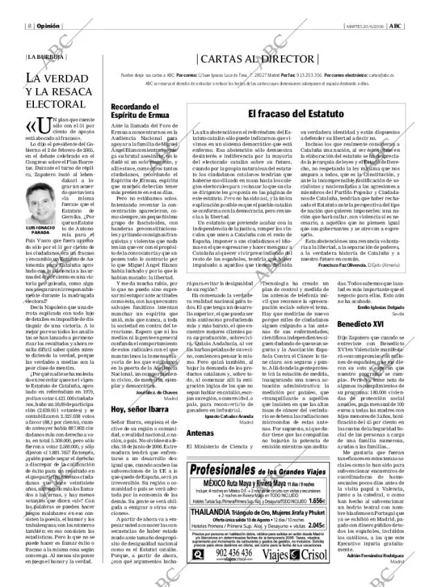 ABC MADRID 20-06-2006 página 8