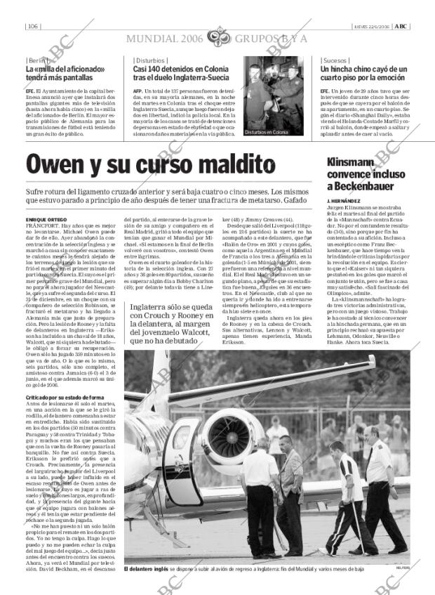 ABC MADRID 22-06-2006 página 106