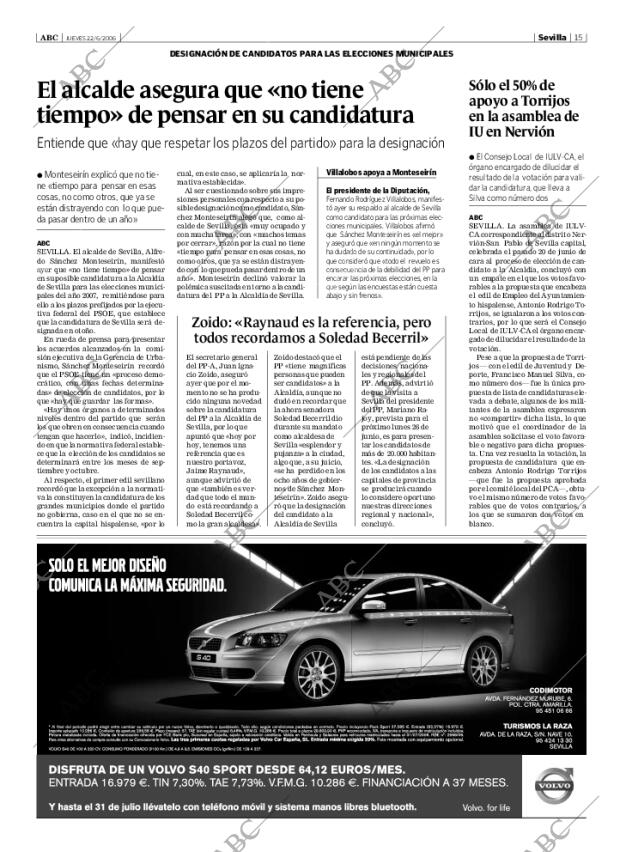 ABC SEVILLA 22-06-2006 página 15