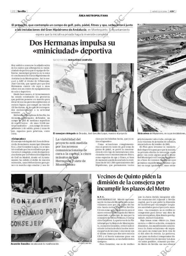 ABC SEVILLA 22-06-2006 página 22