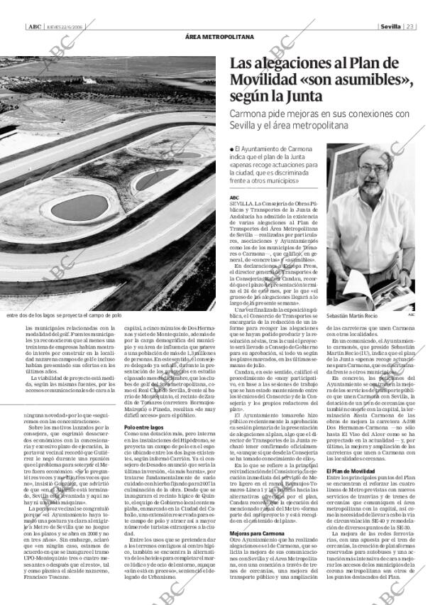 ABC SEVILLA 22-06-2006 página 23