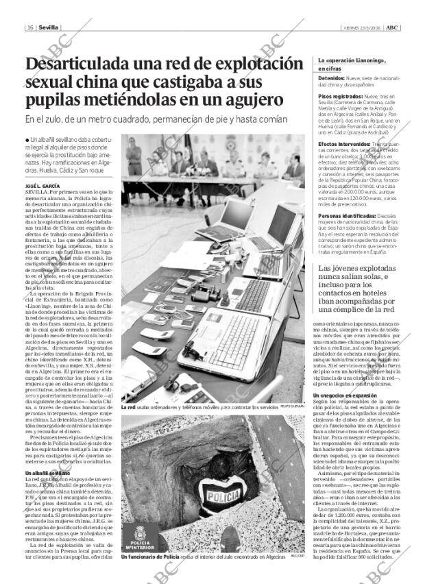 ABC SEVILLA 23-06-2006 página 16