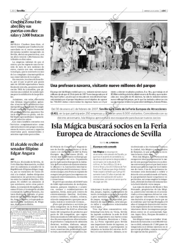 ABC SEVILLA 23-06-2006 página 20