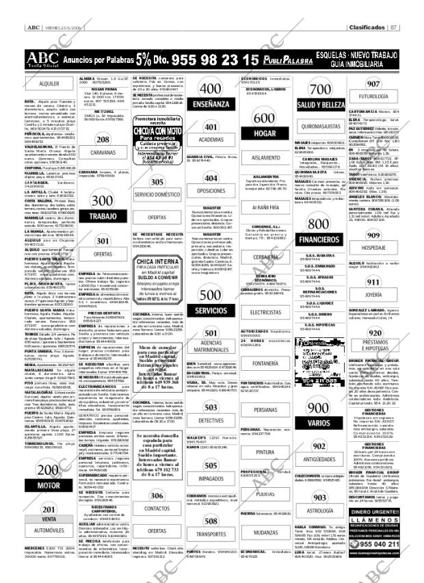 ABC SEVILLA 23-06-2006 página 87