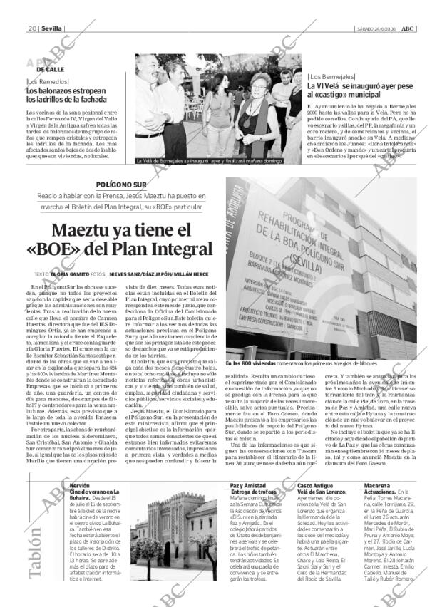 ABC SEVILLA 24-06-2006 página 20