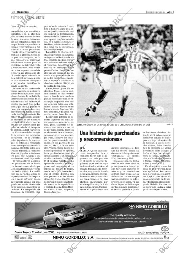 ABC SEVILLA 25-06-2006 página 116