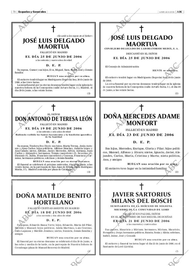 ABC MADRID 26-06-2006 página 78