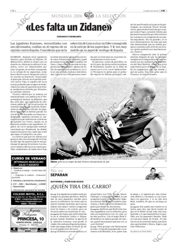 ABC MADRID 26-06-2006 página 96