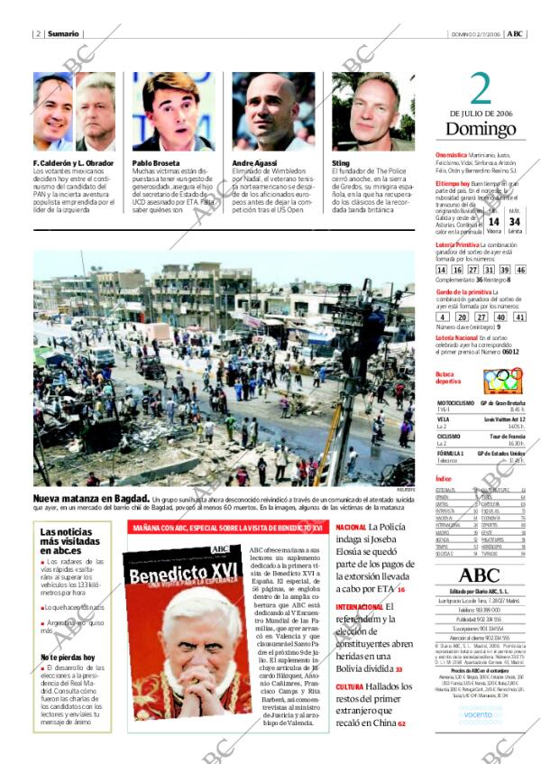 ABC MADRID 02-07-2006 página 2