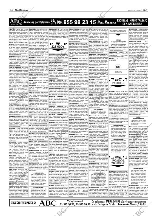 ABC SEVILLA 04-07-2006 página 84