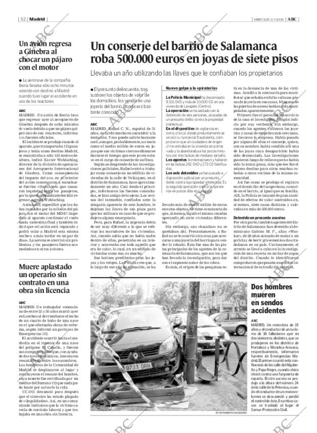 ABC MADRID 05-07-2006 página 52