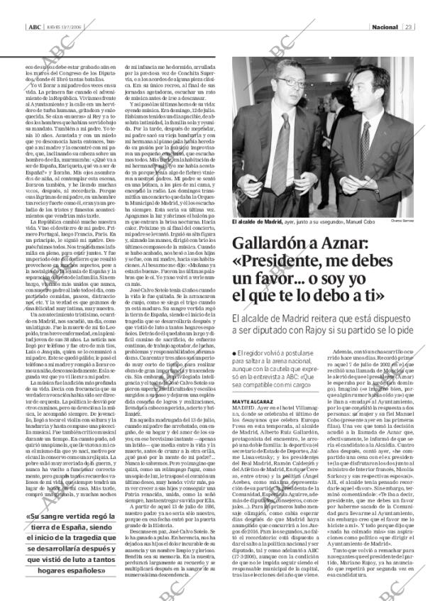 ABC MADRID 13-07-2006 página 23