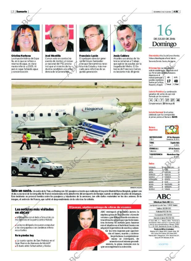 ABC MADRID 16-07-2006 página 2