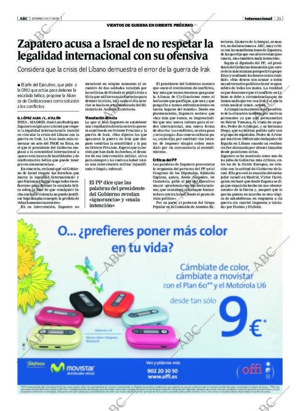 ABC MADRID 16-07-2006 página 31