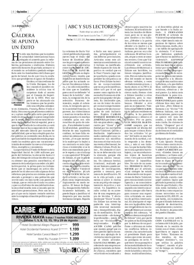 ABC MADRID 16-07-2006 página 8