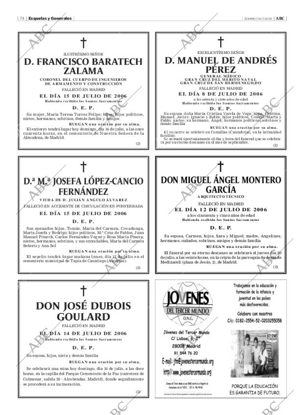 ABC MADRID 16-07-2006 página 94