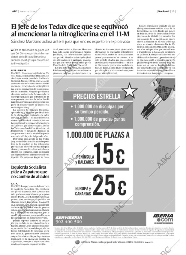 ABC MADRID 18-07-2006 página 15