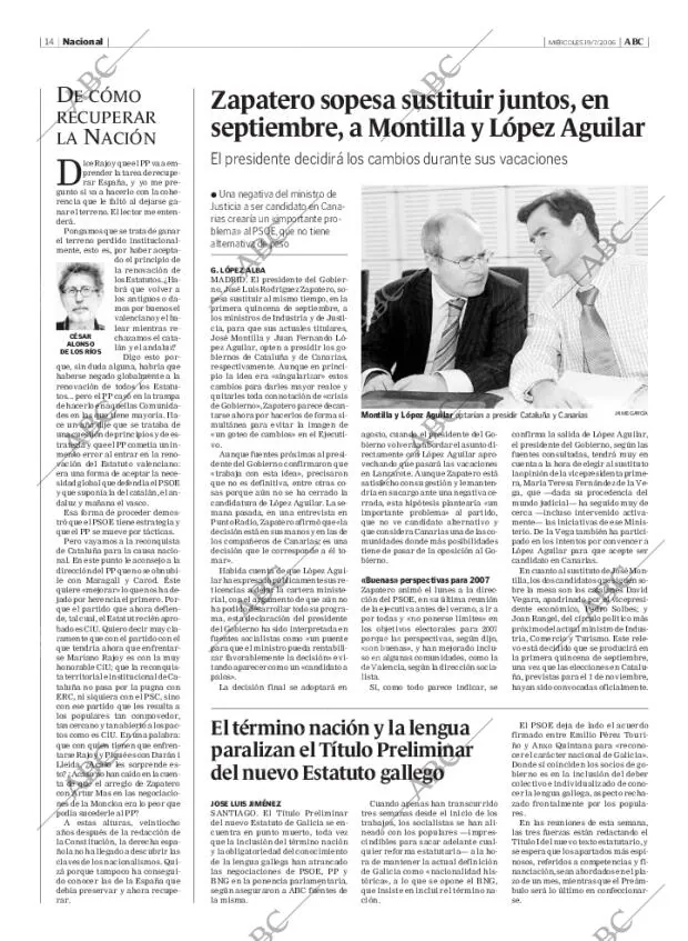 ABC MADRID 19-07-2006 página 14