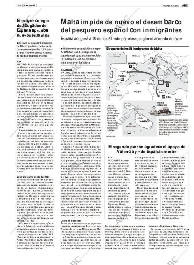 ABC MADRID 21-07-2006 página 20