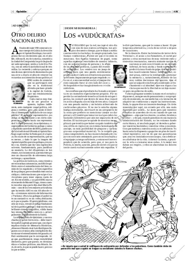 ABC MADRID 22-07-2006 página 6