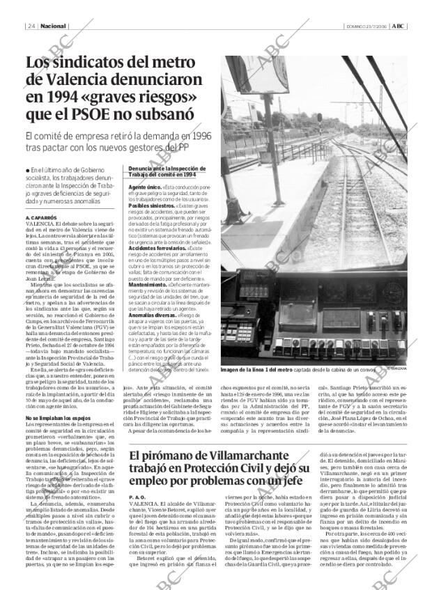 ABC MADRID 23-07-2006 página 24
