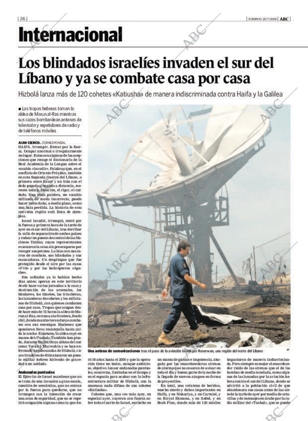 ABC MADRID 23-07-2006 página 26