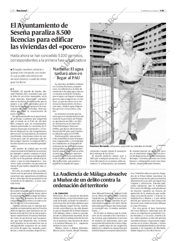 ABC MADRID 25-07-2006 página 24