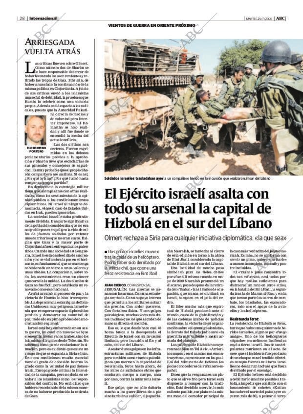ABC MADRID 25-07-2006 página 28